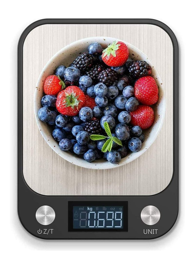 RoyalPolar Food Scale, Multifunction Digital Kitchen Scale High Accuracy Electronic Food Weight with Large LCD Display, Stainless Steel Platform, Ultra Slim (Black, 15) - pzsku/Z8355F6D02C826B784B3EZ/45/_/1648028243/86882c50-ad5f-4c7e-8449-352c7cab8a7a