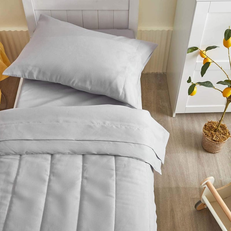 Uozzi Bedding Uozzi 4 Piece Toddler Bedding Set - Grey - Image 4