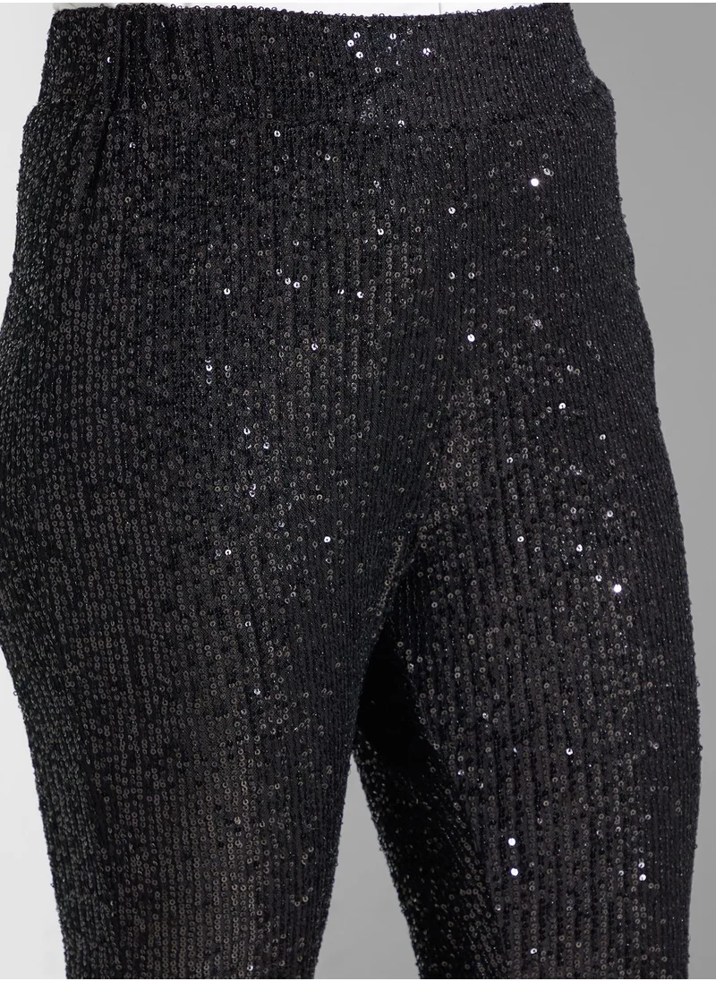 4th & Reckless Sequined Ruched Leggings