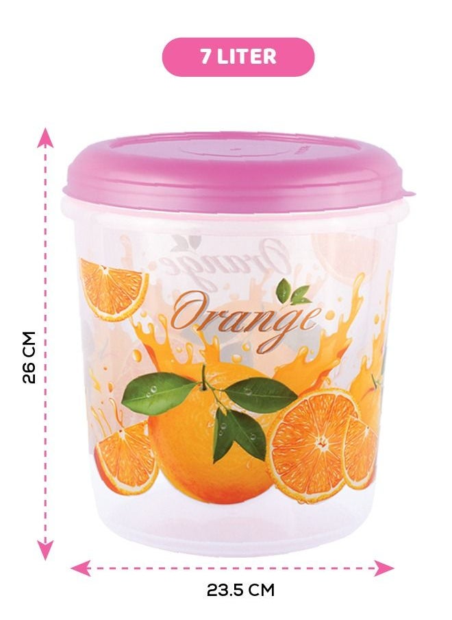 ESQUBE - Food Storage Containers With Durable Lid For Cereal Flour Sugar And Spices Pack Of 3 10L 7L 5L - Image 1