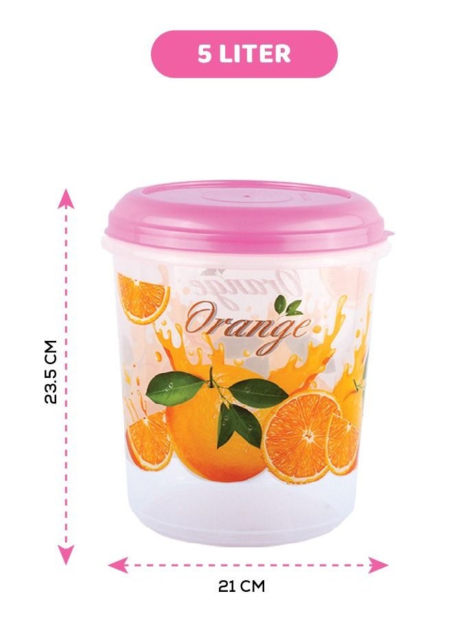 ESQUBE - Food Storage Containers With Durable Lid For Cereal Flour Sugar And Spices Pack Of 3 10L 7L 5L - Image 1