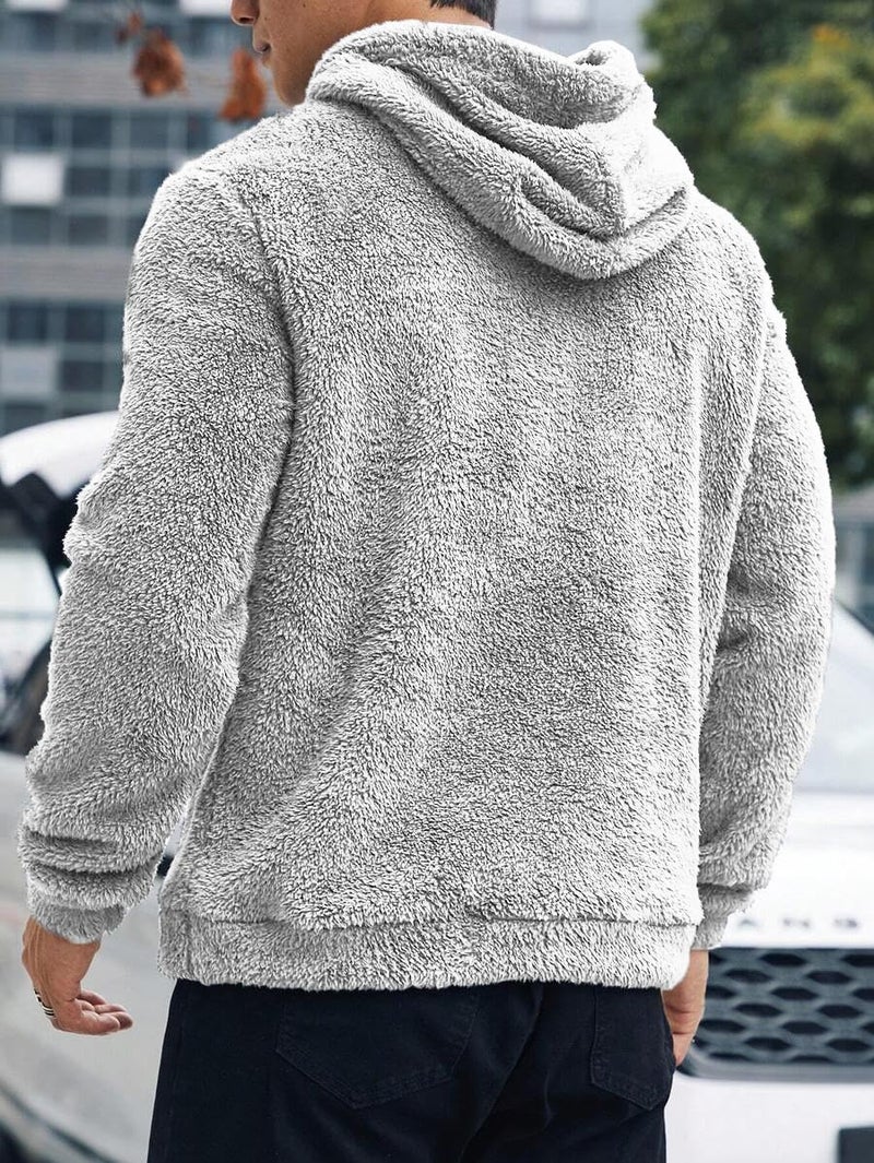 JVX Men Sweatshirts || Sweatshirts for Men || Wool Sweater || Unisex Hoodie ||Hoodie (SWEATSHIRT-07) (in, Alpha, S, Grey) - Image 2