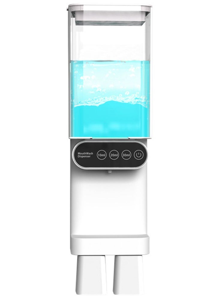 Generic Automatic Mouthwash Dispenser Touchless 700mL(23.67 Oz),Wall Mounted Mouth Wash Dispenser for Bathroom with Magnetic Cups  - Image 1