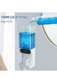 Generic Automatic Mouthwash Dispenser Touchless 700mL(23.67 Oz),Wall Mounted Mouth Wash Dispenser for Bathroom with Magnetic Cups  - Image 4