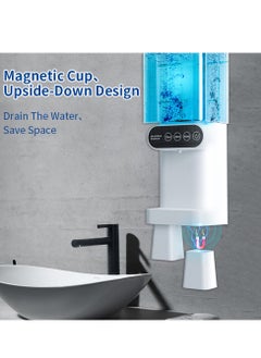 Generic Automatic Mouthwash Dispenser Touchless 700mL(23.67 Oz),Wall Mounted Mouth Wash Dispenser for Bathroom with Magnetic Cups  - Image 5