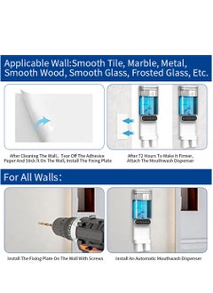 Automatic Mouthwash Dispenser Touchless 700mL(23.67 Oz),Wall Mounted Mouth Wash Dispenser for Bathroom with Magnetic Cups - pzsku/Z83564B0BCAE541D893CFZ/45/_/1712636444/33a0d26e-c752-4fdf-8c24-4ff9c81ff910