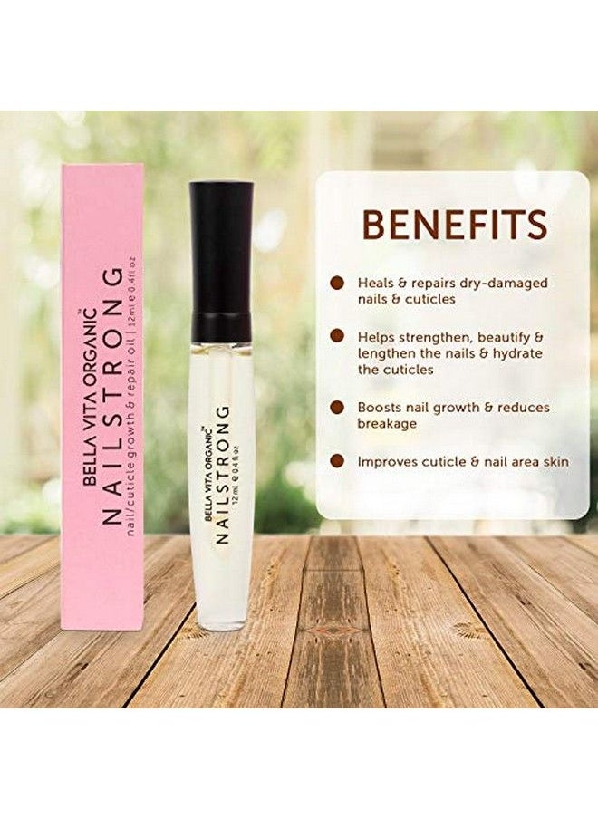 Bella Vita Organic - Nail Strong Oil For Cuticle Care Nail Growth & Strength With Goodness Of Almond Oil Soft Smooth & Strong Lustrous Nails 12 Ml - Image 1