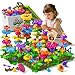 Garbo Star 112 Pcs Flower Garden ToyToddler Girl Toys 34 Years Old Girls Gardening Building Gifts Set Best Educational Learning Fine Diy Crafts Stem Construction Stacking Kitfor 3 4 5 6 7 Year Kids Birthday - Image 2