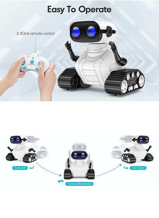 BAYBEE Rechargeable Remote Control Robot Toys For Kids Robot Toys Rc Cars With Led Lights Music Electric Battery Robot Kids Toy Remote Control Robot Toys For Kids 3+ Years Boys Girls  - Image 4