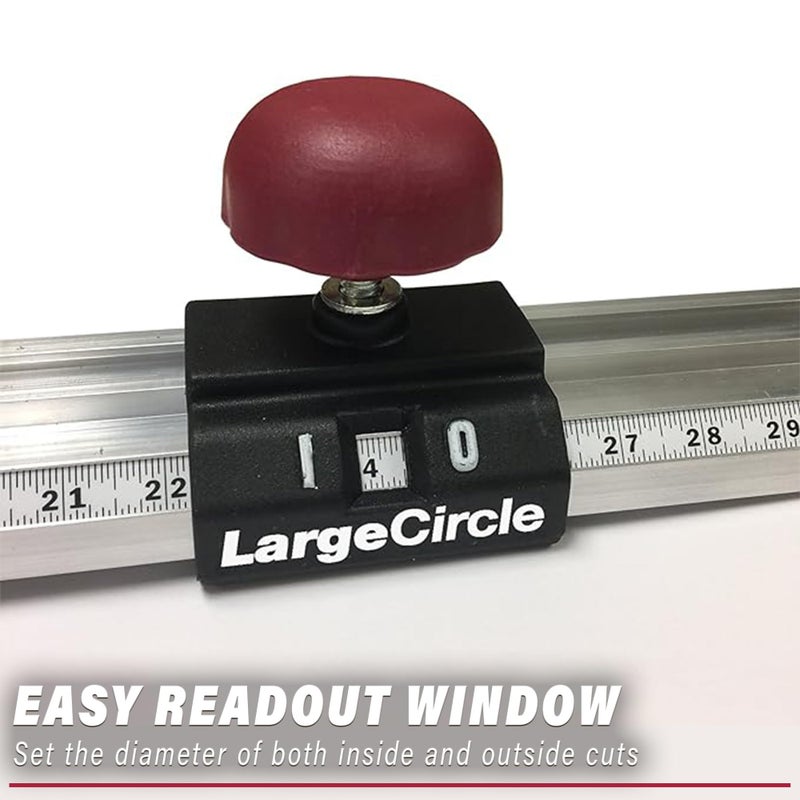 Milescraft 1219 Circle Guide Kit- Precision Router Circle Cutting Jig For Cutting/Routing Circles From 1.5â€ Up To 52â€ with Offset Base - Image 4