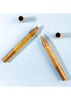 Mont Marte 2-Piece Signature Dual Tip Acrylic Paint Marker Pens Gold Ink  - Image 2