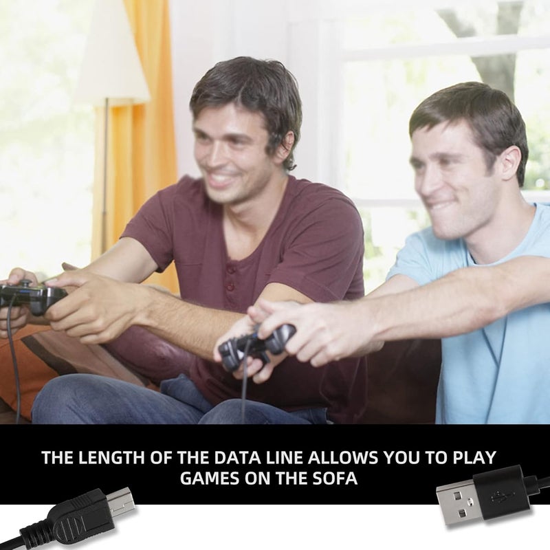محطة شحن أجهزة تحكم PS3 من Xahpower - قاعدة شحن لأجهزة تحكم سوني بلاي ستيشن 3 اللاسلكية المزدوجة وأجهزة تحكم Move مع مؤشر ضوء LED وكابل شحن - Image 5