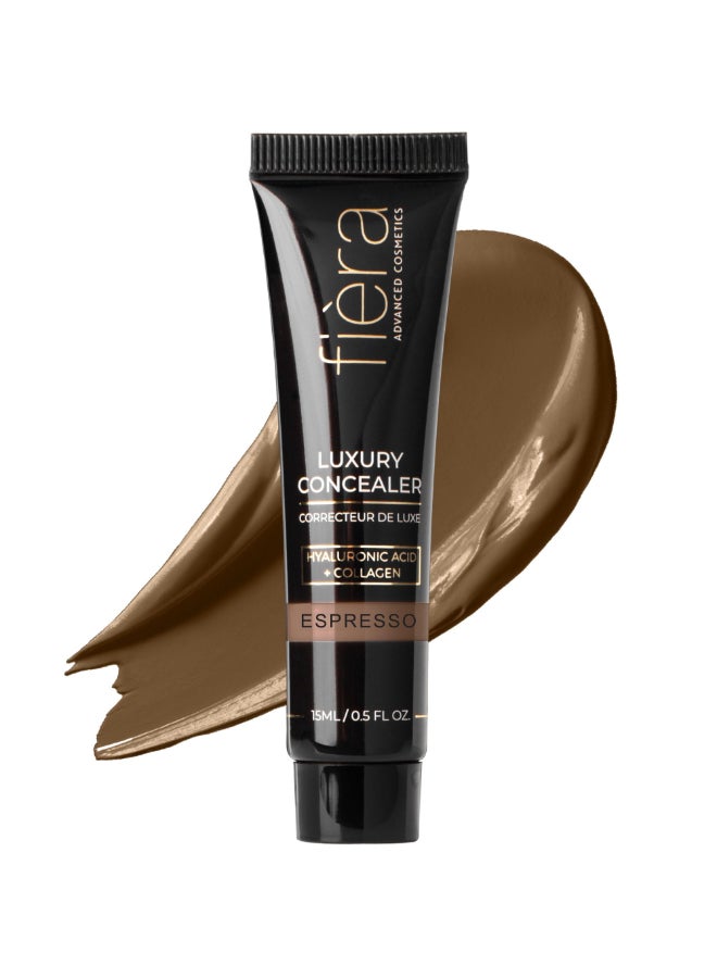 FIÈRA Fira Luxury Concealer Foundation with AntiAging Ingredients Full Coverage for Dark Circles Wrinkles Fine Lines and Spots AllDay Wear For Mature Skin Espresso 05 FL OZ 15 ML - Image 2