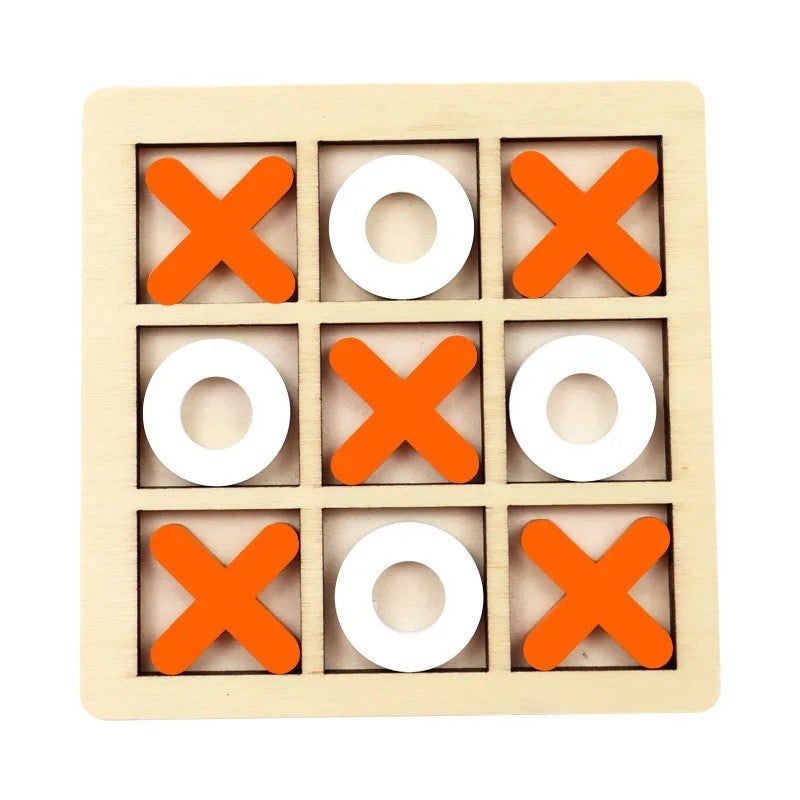 Bluejw Hot Sell Wooden XO Tic-tac-toe Puzzle Early Educational Learning Chess Wood Puzzle Board Toys Multiple Styles Sets Toys - Image 4
