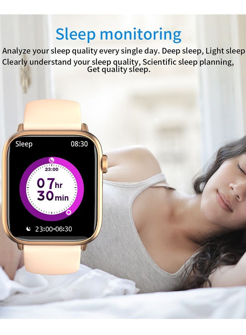 RollsTimi  Smartwatch for Men Women with Bluetooth Call, Heart Rate Sleep Fitness Tracker Notification Weather 100 Sport Modes Smartwatch for Android iOS - Image 5