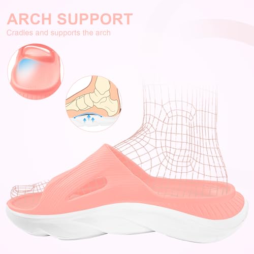 AnyuTech Recovery Slides for Men and Women - Orthopedic Sandals with Arch Support & Thick Cushion, Plantar Fasciitis Slippers, Lightweight Non-Slip Slides for Post-Workout Recovery - Image 3
