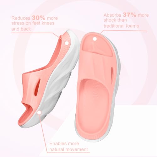AnyuTech Recovery Slides for Men and Women - Orthopedic Sandals with Arch Support & Thick Cushion, Plantar Fasciitis Slippers, Lightweight Non-Slip Slides for Post-Workout Recovery - Image 2