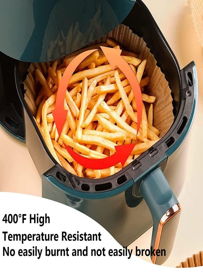 TRYV 100 PCS Air Fryer Parchment Paper Liners (6.3 Inch) Non-Stick & Unbleached | Round Food-Grade Air Fryer Sheets with Silicone Brush & Spatula | Easy Cleanup for Baking, Frying & Cooking - Image 5