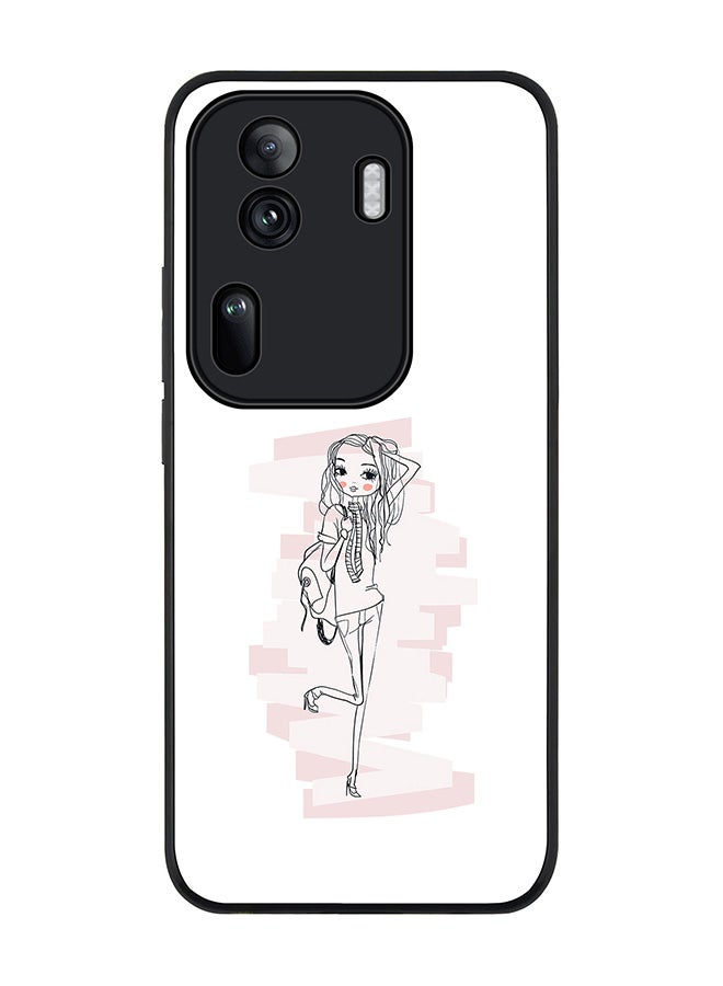 Rugged Black Edge Case for Oppo Reno11 Pro, Slim fit Soft Case Flexible Rubber Edges Anti Drop TPU Gel Thin Cover -  Teen Star