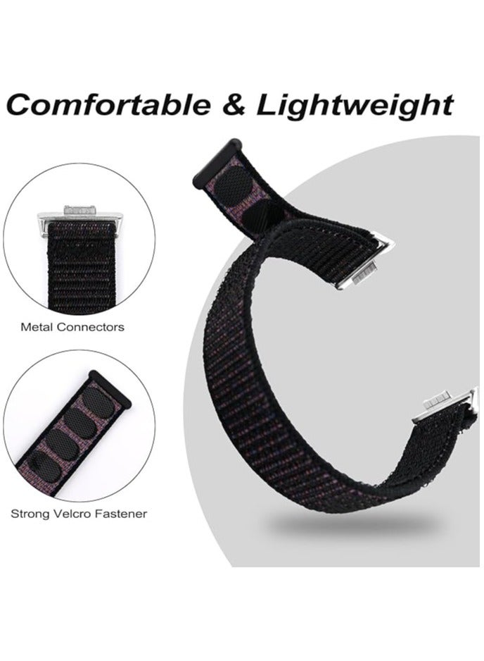 Straps compatible with Huawei Watch Fit 3 strap, soft breathable nylon strap, metal buckle replacement strap matching  - Image 4