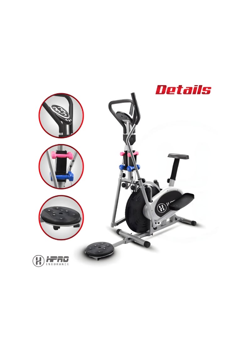 أتش برو جهاز أوربيتراك للتمارين المنزلية إتش إم سبورتس HM820-1 | مزود بلوح تويستر ودواسات غير قابلة للانزلاق - Image 2