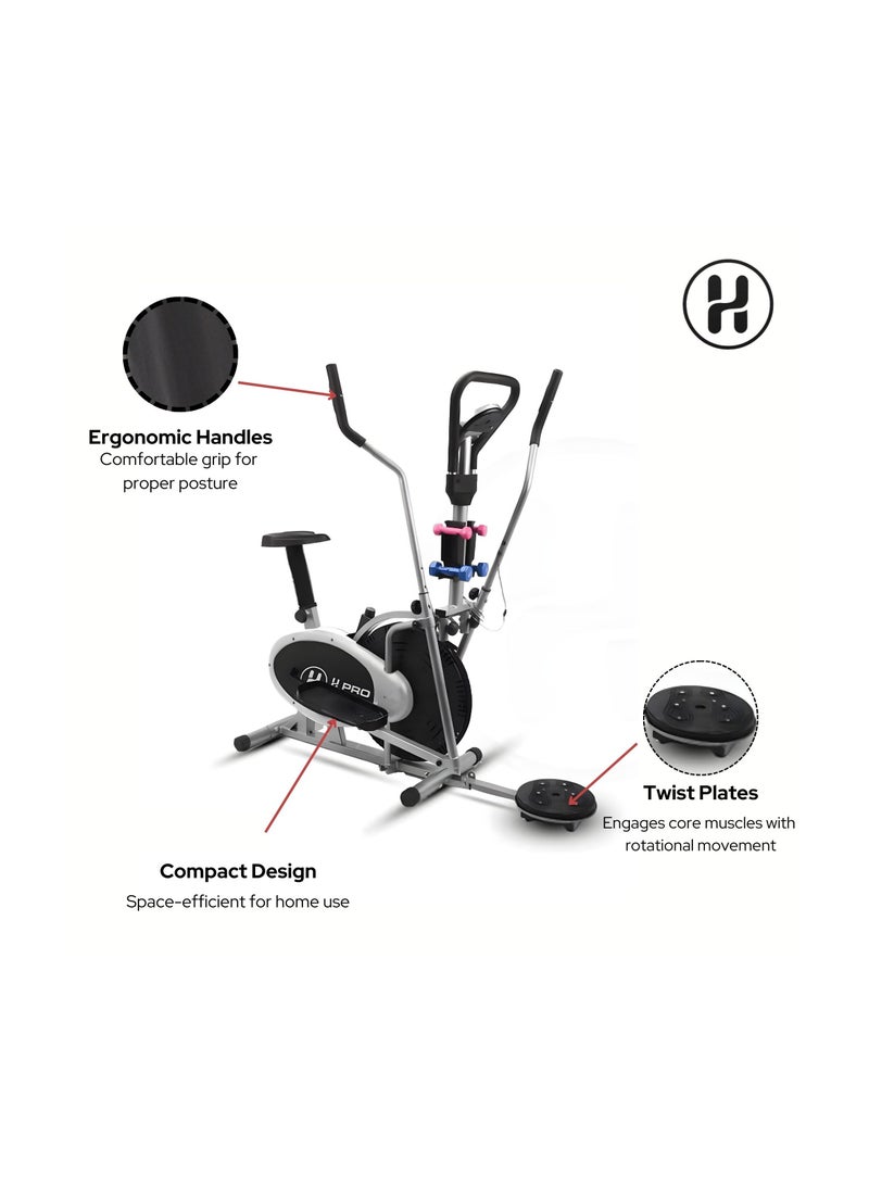 أتش برو جهاز أوربيتراك للتمارين المنزلية إتش إم سبورتس HM820-1 | مزود بلوح تويستر ودواسات غير قابلة للانزلاق - Image 3
