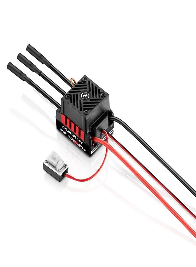 HOBBYWING QuicRun WP 10BL60 G2 Brushless ESC, Black/Red - Image 3