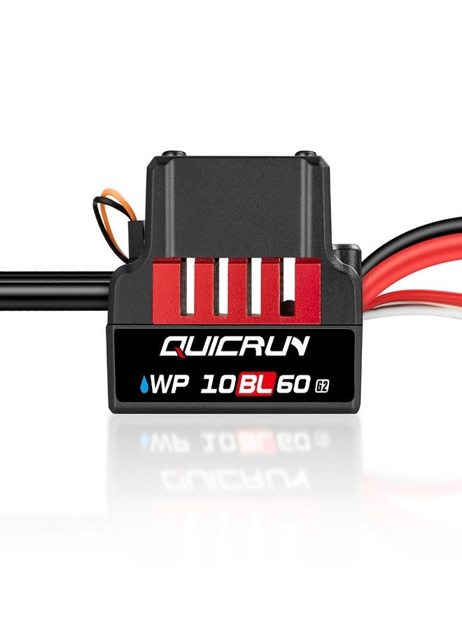 HOBBYWING QuicRun WP 10BL60 G2 Brushless ESC, Black/Red - Image 1