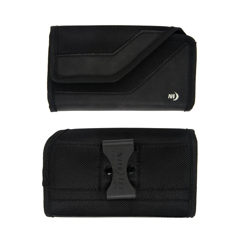 Nite Ize Clip Case Sideways Universal Rugged Holster - Protective Holster for Men's & Women's Belts - Phone Utility Belt Pouch - Phone Accessories - X-Large, Black - Image 2