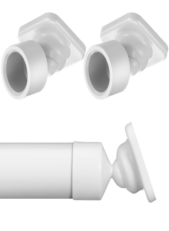 Newtay 2 Sets Angled Shower Rod Mount for Sloped Walls Angled Wall Bracket for 25 mm Shower Bar Low Cost Solution - Image 1