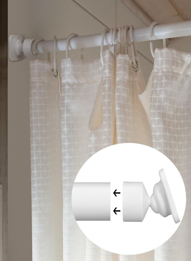 Newtay 2 Sets Angled Shower Rod Mount for Sloped Walls Angled Wall Bracket for 25 mm Shower Bar Low Cost Solution - Image 5