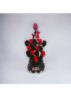 Taşdevri Life Tasdevri Life Valentine's Day Special Stone Pot Flower Black Rose  - Image 1