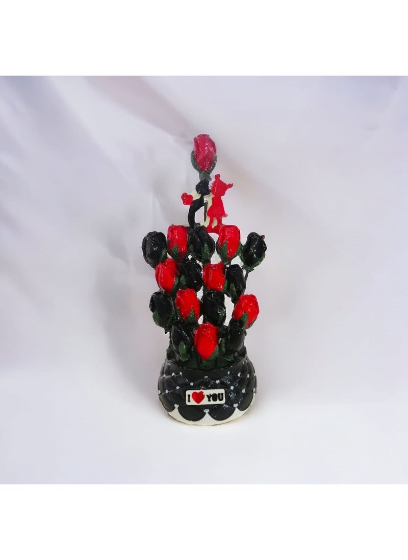 Tasdevri Life Valentine's Day Special Stone Pot Flower Black Rose - pzsku/Z8356FE4E18EC19BFB504Z/45/_/1737389873/276f325b-b975-45c1-94cc-fa2942d59409