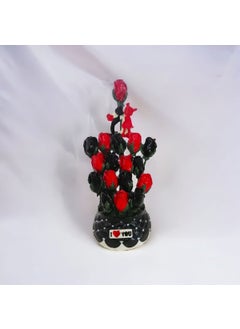 Taşdevri Life Tasdevri Life Valentine's Day Special Stone Pot Flower Black Rose  - Image 3