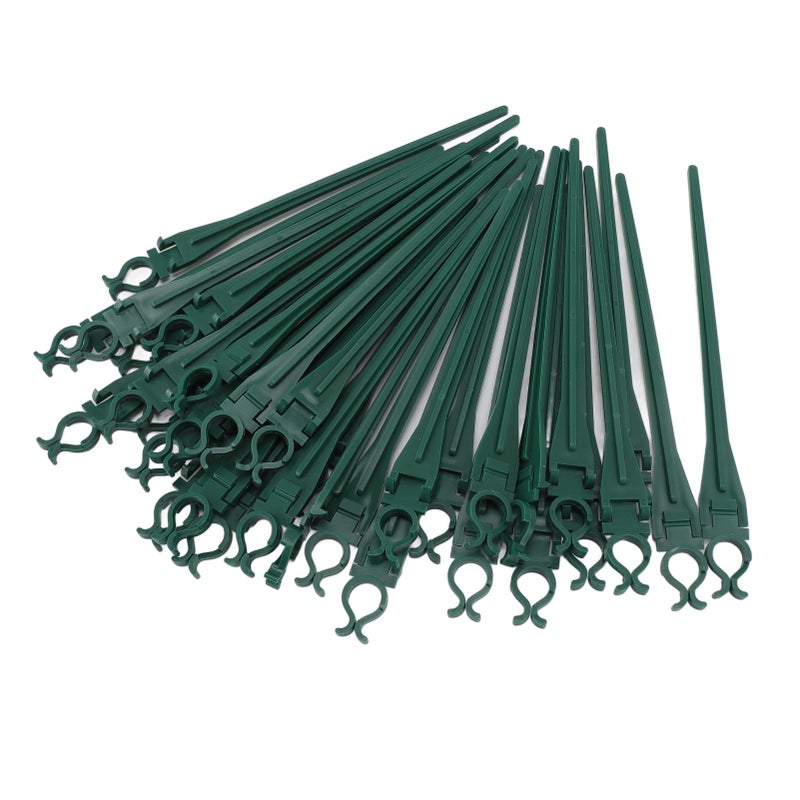 50pcs Christmas Light Yard Stakes Universal 9inch Tall Ground Lights Stakes for C7 C9 Holiday Lights Lawn Patio Path Walkway Black - Image 2