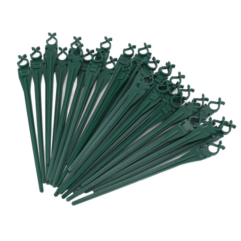 50pcs Christmas Light Yard Stakes Universal 9inch Tall Ground Lights Stakes for C7 C9 Holiday Lights Lawn Patio Path Walkway Black - Image 1
