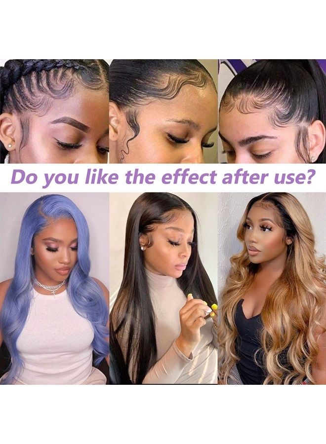 Xtrend 2Pcs Women's Satin Edge Scarves for Wigs 58 Inch Silk Edge Laying Scarf for Women Non Slip Hair Wrap Wigs Grip Band for Yoga, Makeup, Facial, Sport (2 pcs, Black#) - Image 2