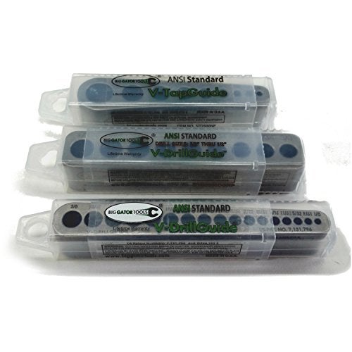 Big Gator Tools STD Series 3PC V-Drill Guide w/35 SAE Hole Sizes 1/8" - 5/8" 3PC Set - Image 5