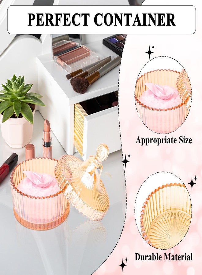 Coolrunner 5PCS Body Powder Puff and Container, Coolrunner Crystal Clear Powder Container with Powder Spoon, Dusting Powder with Puff for Women, Washable Reusable - Image 5