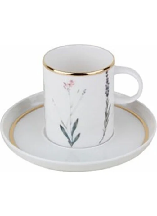 Porland Botanical Coffee Cup with Saucer 80 Cc