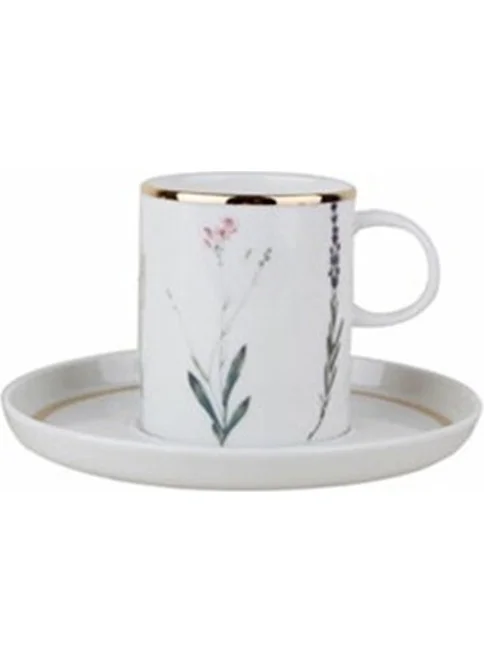 Porland Botanical Coffee Cup with Saucer 80 Cc