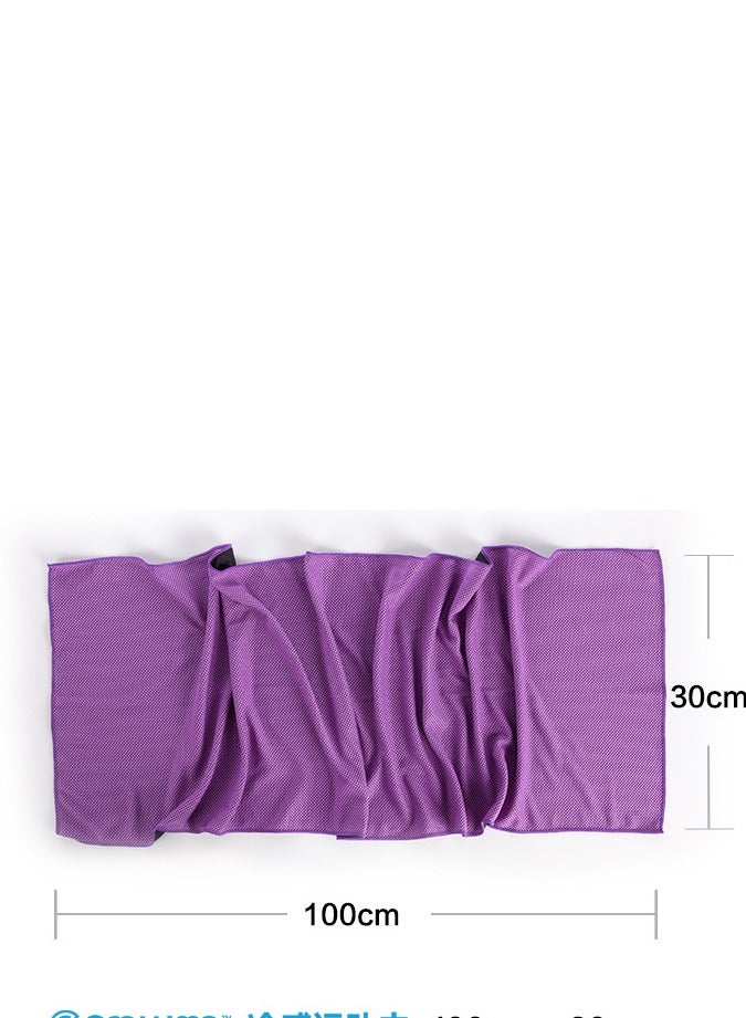 Generic Cooling Towel, Cool And Dry Towel In Summer, Suitable For Bicycle, Yoga, Running, Fitness Enthusiasts 30x100cm  - Image 2