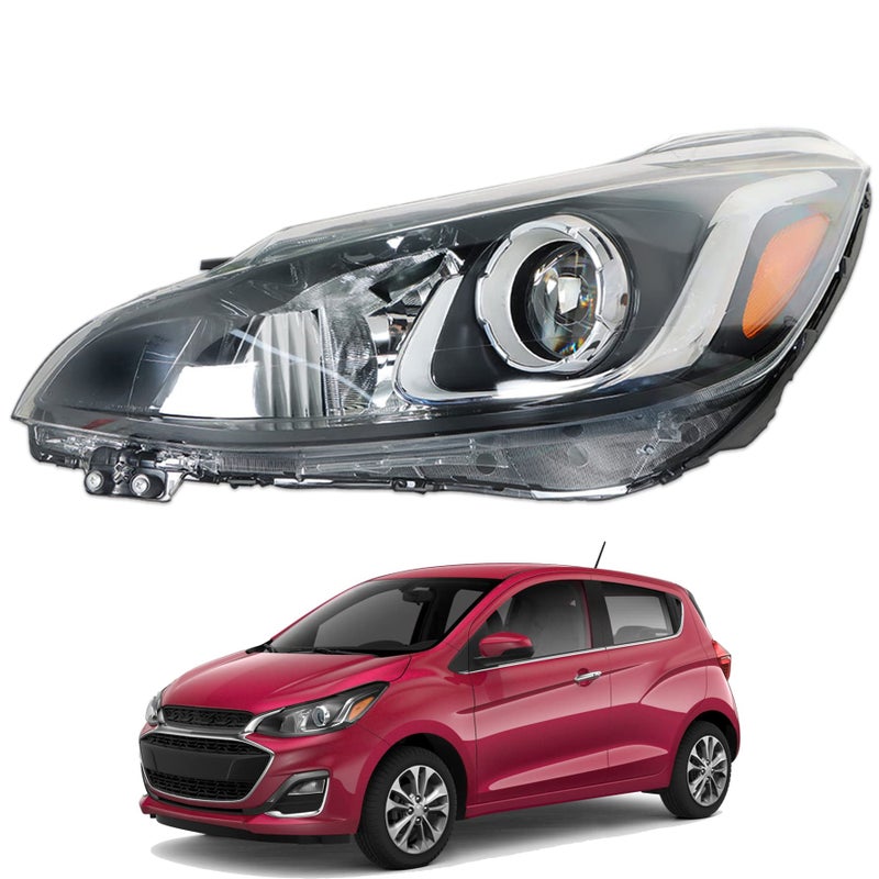 munirater Left Side Headlight Assembly Projector Halogen for 2019-2022 Spark LS/LT
