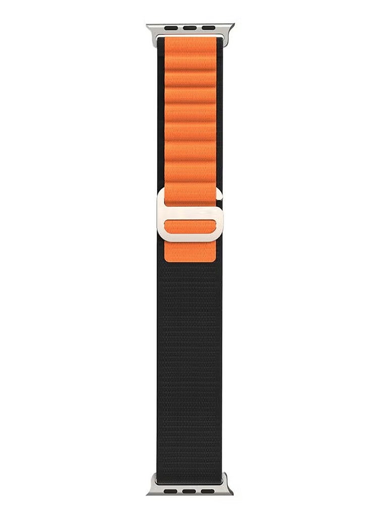 MOCOM - 49mm Watch Straps Alpine Loop Band For Apple Watch Mocom OrangeBlack - Image 1
