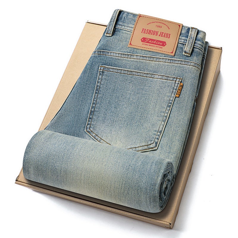 Unisex Classic Denim Jeans Loose Fit Daily Outdoor Wear - Image 2