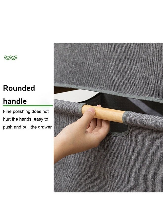 Monnalisa 3-Layer Storage Rack Drawer Style Bedroom Storage Rack Bathroom Storage Rack Bamboo Wood Structure 96 * 60 * 32 cm  - Image 5