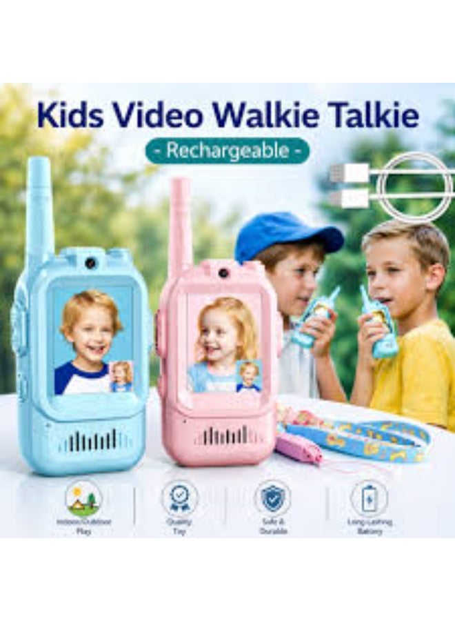 Dreamzon 2-Pack Kids Video Walky Talky with HD Camera | Rechargeable Long Range Toy for Boys & Girls Ages 3-8 | Voice Changer, Auto Pairing for Outdoor Play, Camping & Travel Gifts | Parent-Child Intercom - Image 3