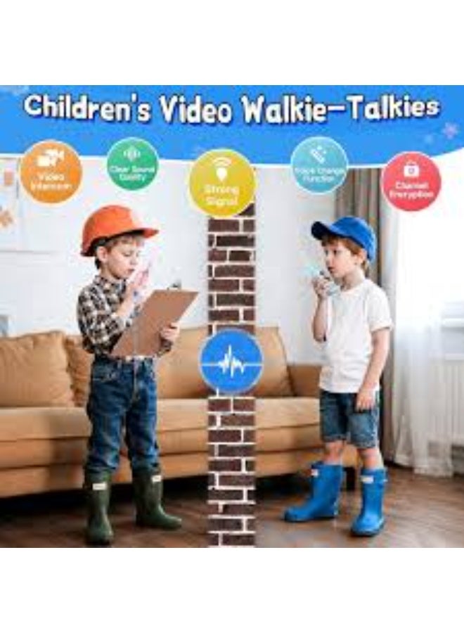 Dreamzon 2-Pack Kids Video Walky Talky with HD Camera | Rechargeable Long Range Toy for Boys & Girls Ages 3-8 | Voice Changer, Auto Pairing for Outdoor Play, Camping & Travel Gifts | Parent-Child Intercom - Image 1