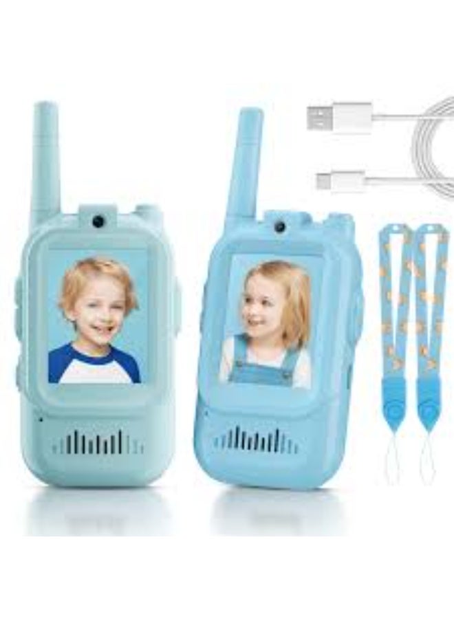 Dreamzon 2-Pack Kids Video Walky Talky with HD Camera | Rechargeable Long Range Toy for Boys & Girls Ages 3-8 | Voice Changer, Auto Pairing for Outdoor Play, Camping & Travel Gifts | Parent-Child Intercom - Image 4