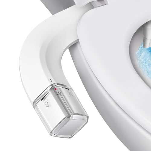 Shineforu Ultra-Slim Bidet Dual Mode Bidet Attachment for Toilet, Bidet Toilet Seat Attachment with Pressure Controls(Feminine/Posterior Wash),Easy to install Design Non-Electric Bidet - Image 1